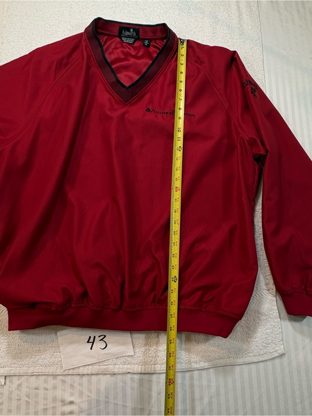 Ashworth Kids Red V-Neck Pullover Jacket